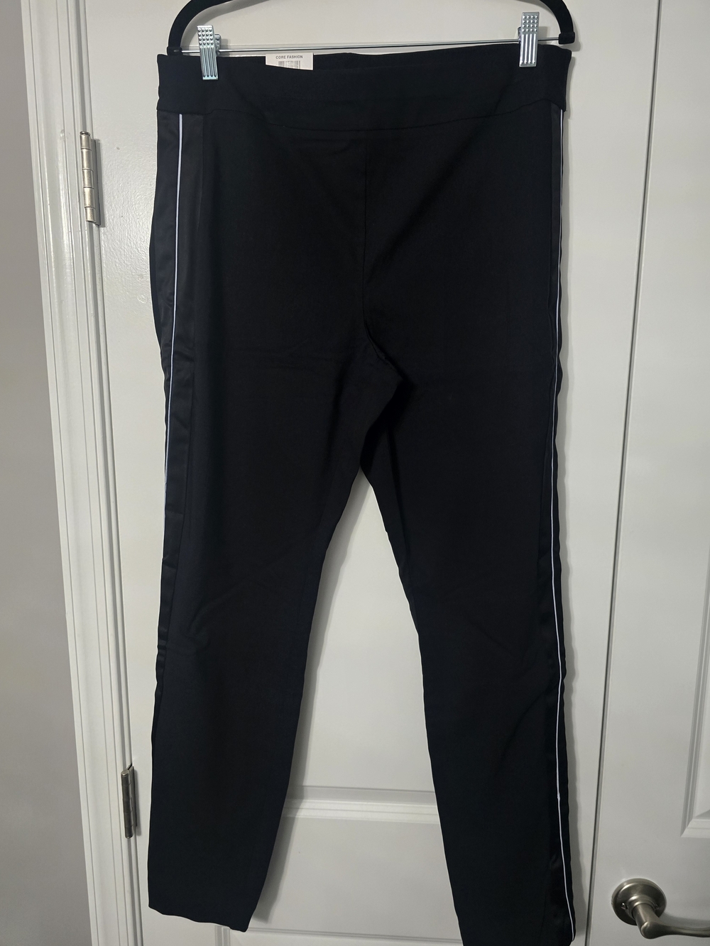 Black Women's Athletic Side-Stripe Pants